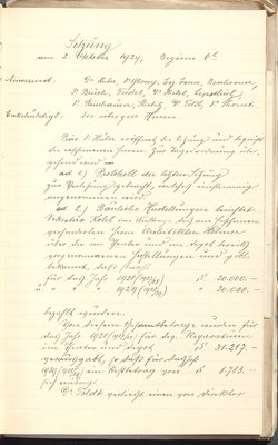 Protokolle der Ausschusssitzungen des Vereines des Deutschen Volkstheaters in Wien