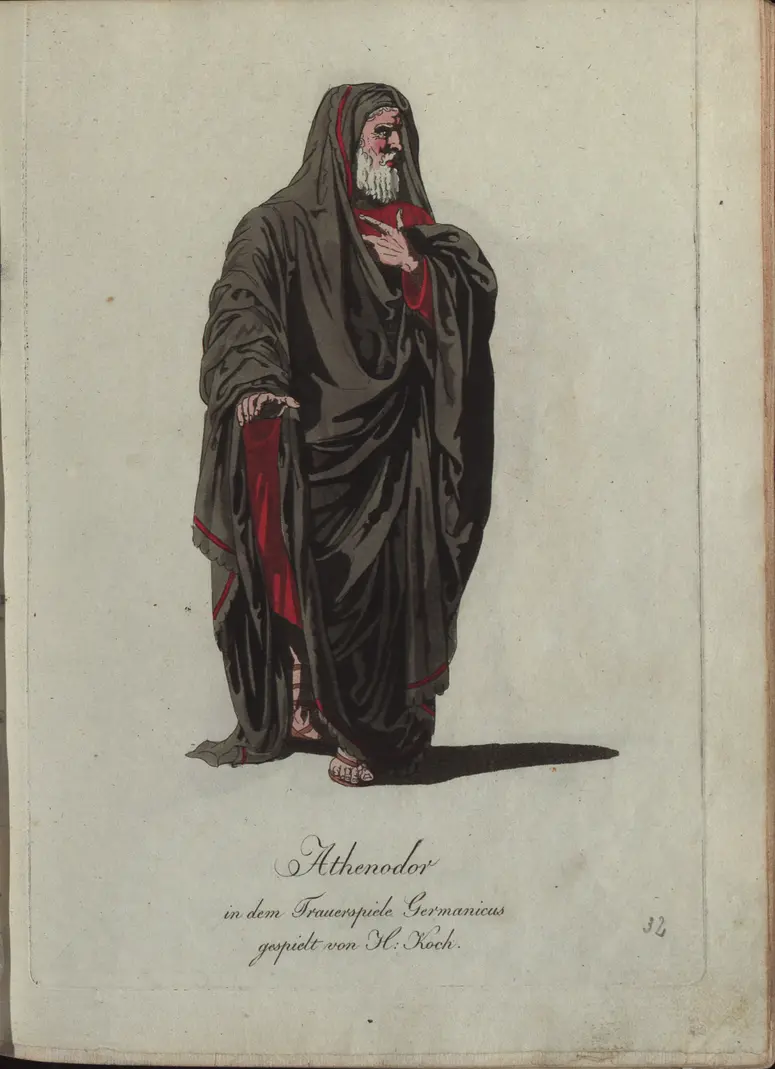 Germanicus, Titel der Serie: Auswahl schöner Costumes für Theater- und Ball-Anzüge