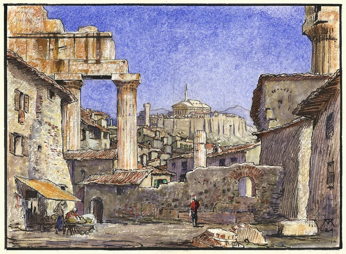 Die Ruinen von Athen