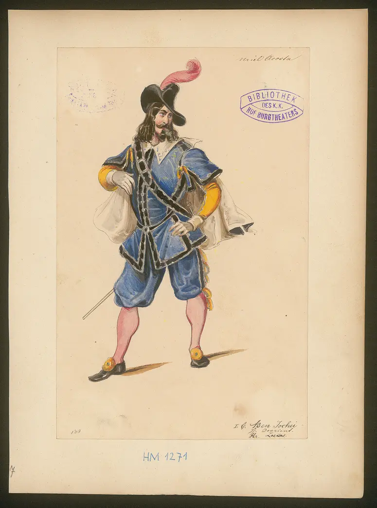 Uriel Acosta, Titel der Serie: Figurinen des k.k. Hof-Burgtheaters