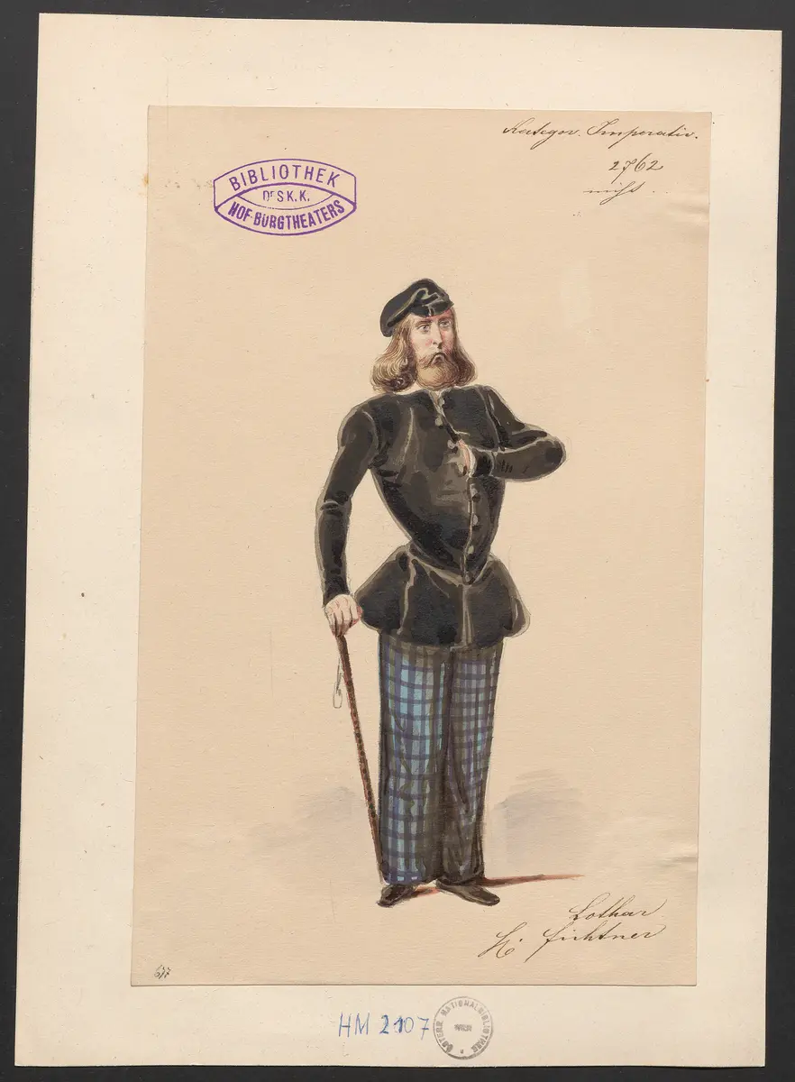 Der kategorische Imperativ, Titel der Serie: Figurinen des k.k. Hof-Burgtheaters