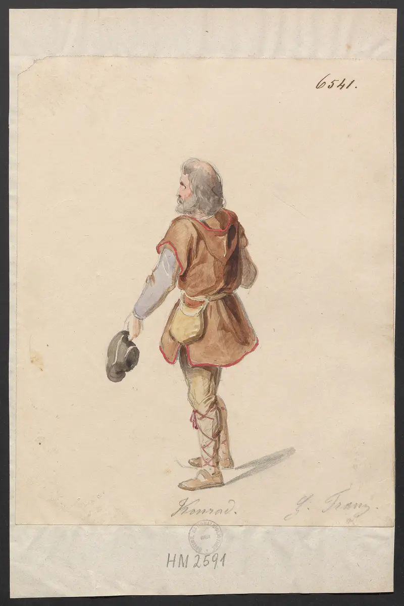 Heinrich von der Aue, Titel der Serie: Figurinen des k.k. Hof-Burgtheaters