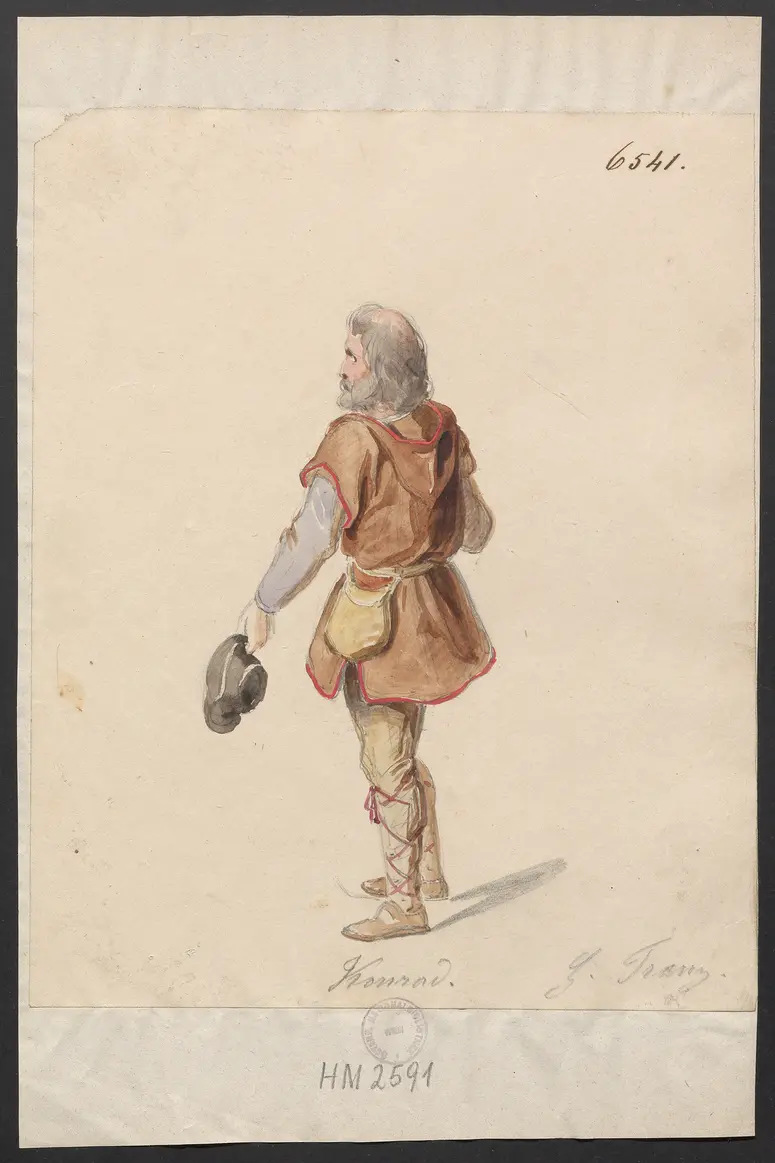 Heinrich von der Aue, Titel der Serie: Figurinen des k.k. Hof-Burgtheaters