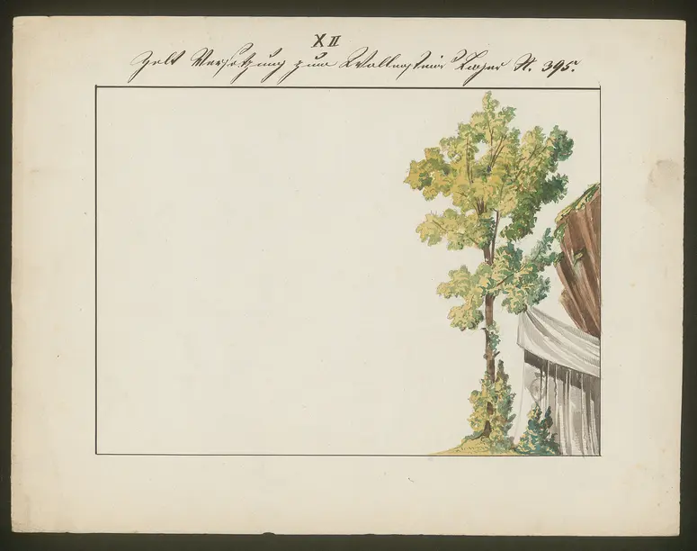 Wallensteins Lager, Titel der Serie: Dekorationsfundus der Hoftheater (Altbestand aus der ersten Hälfte des 19. Jh.)