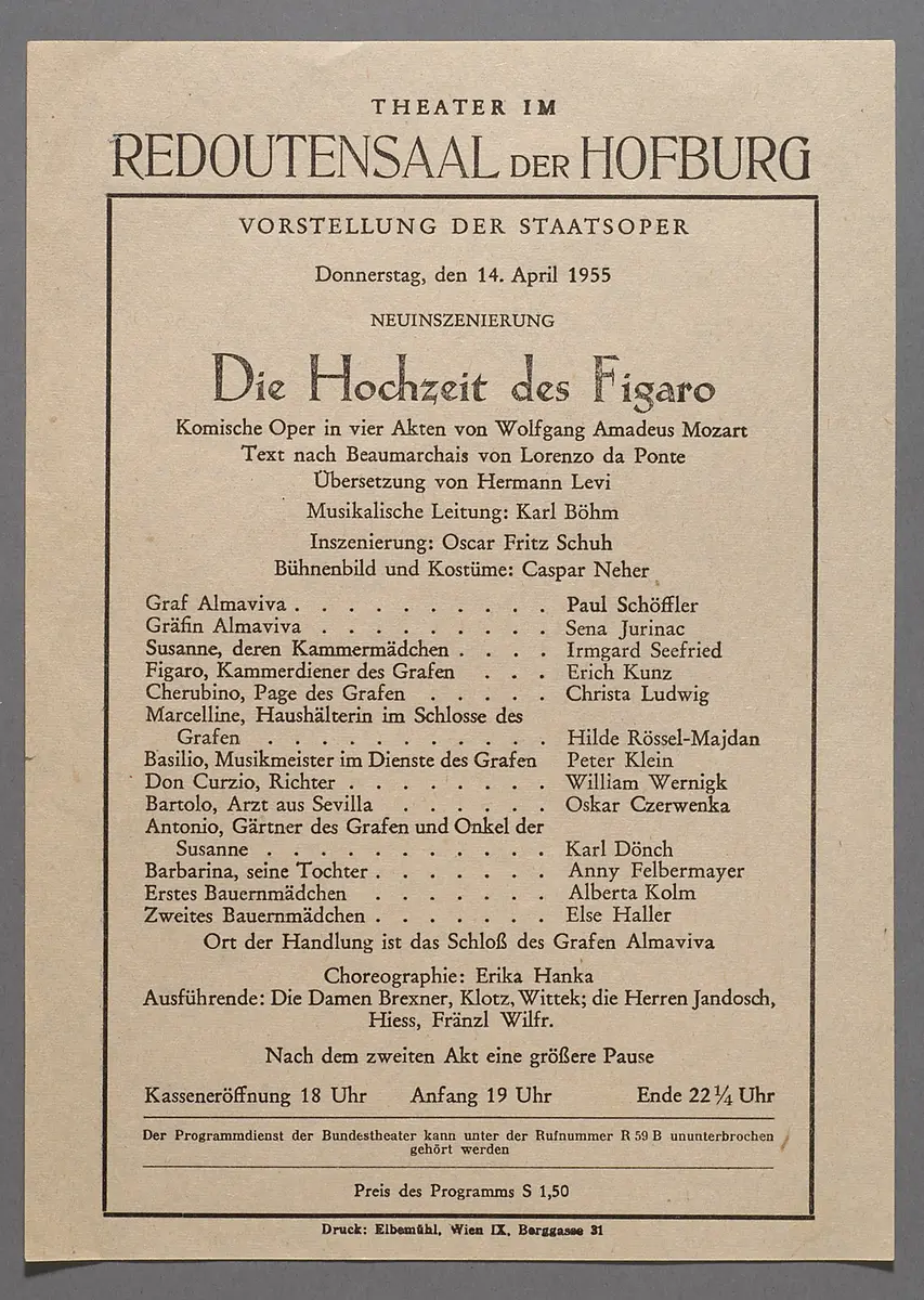 Die Hochzeit des Figaro
