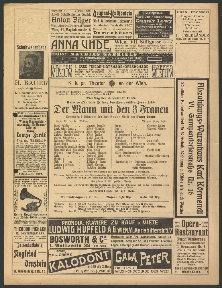 Der Mann mit den 3 Frauen, Alternativtitel: Der Mann mit den drei Frauen