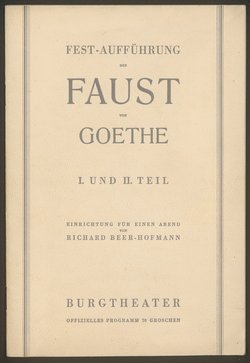 Faust I. und II. Teil, Alternativtitel: Faust I und II