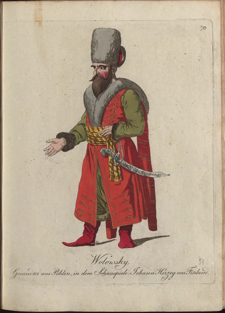 Johann, Herzog von Finnland, Titel der Serie: Auswahl schöner Costumes für Theater- und Ball-Anzüge