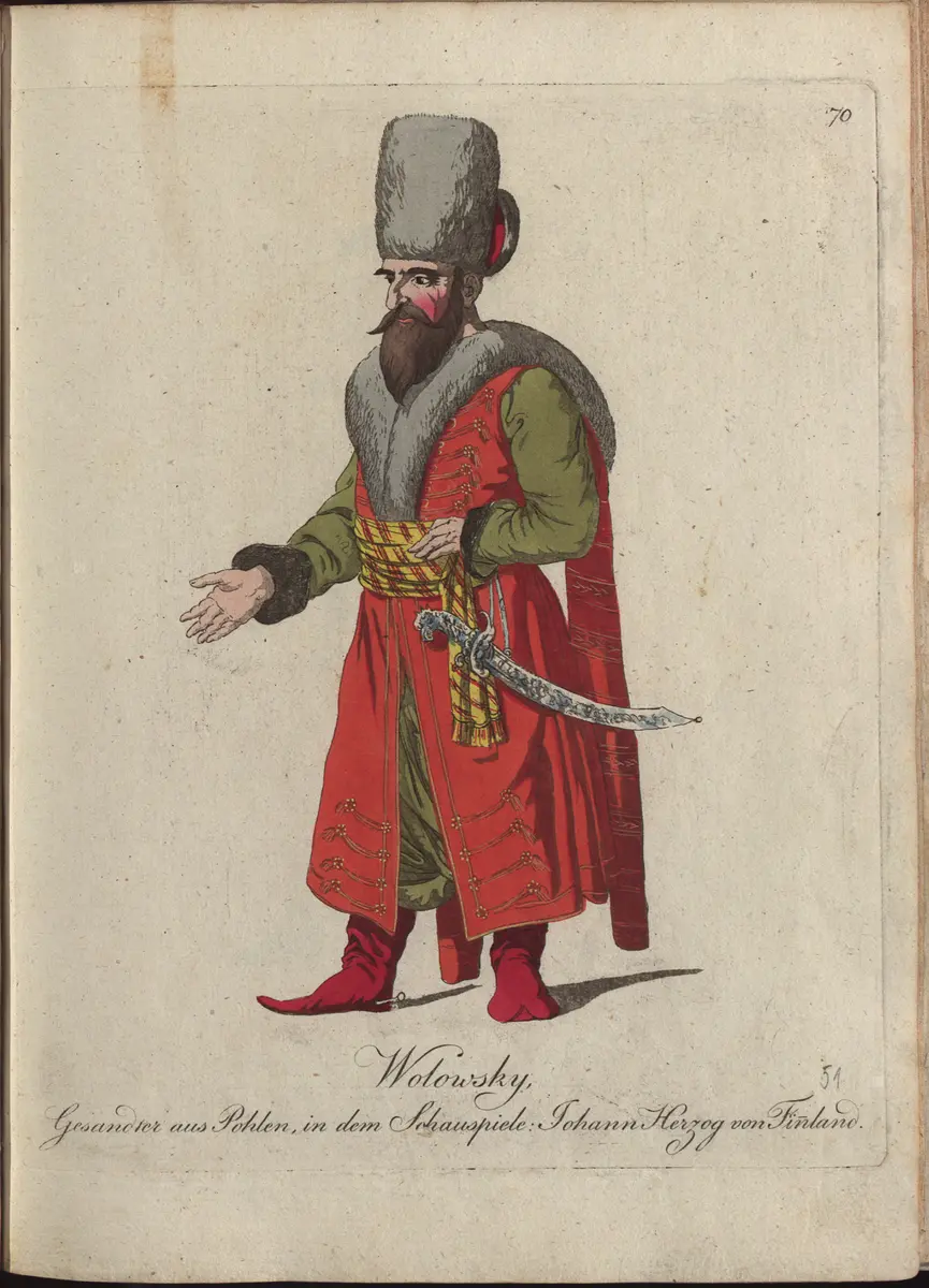 Johann, Herzog von Finnland, Titel der Serie: Auswahl schöner Costumes für Theater- und Ball-Anzüge
