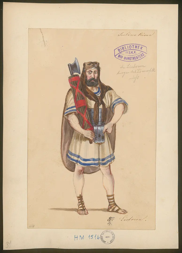 Julius Cäsar, Originaltitel: The Tragedy of Julius Caesar, Titel der Serie: Figurinen des k.k. Hof-Burgtheaters