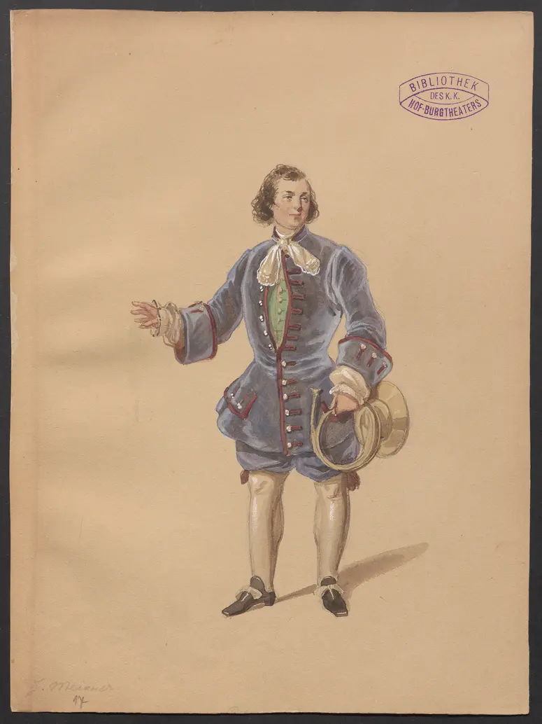 Crescentia, Titel der Serie: Figurinen des k.k. Hof-Burgtheaters