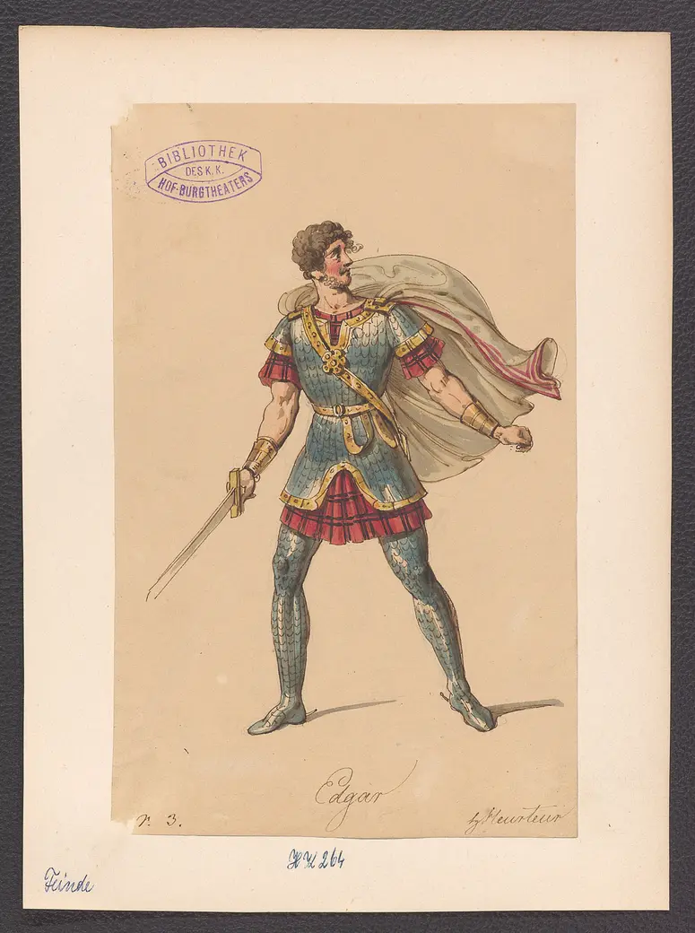 Die Feinde, Titel der Serie: Figurinen des k.k. Hof-Burgtheaters