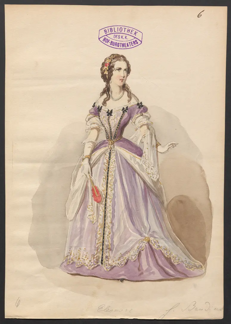 Die Bastille, Titel der Serie: Figurinen des k.k. Hof-Burgtheaters