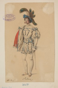 Wilhelm Tell, Titel der Serie: Figurinen des k.k. Hof-Burgtheaters