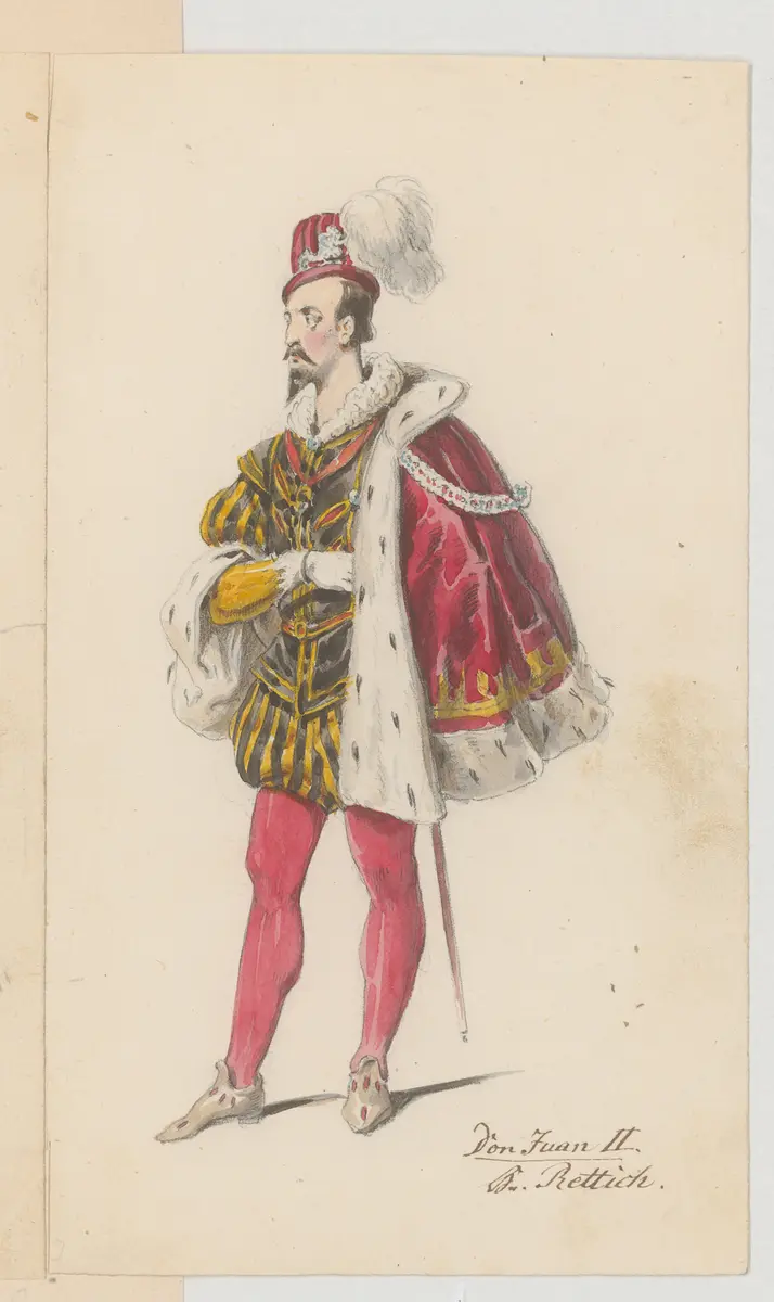 Ein weibliches Herz, Titel der Serie: Figurinen des k.k. Hof-Burgtheaters