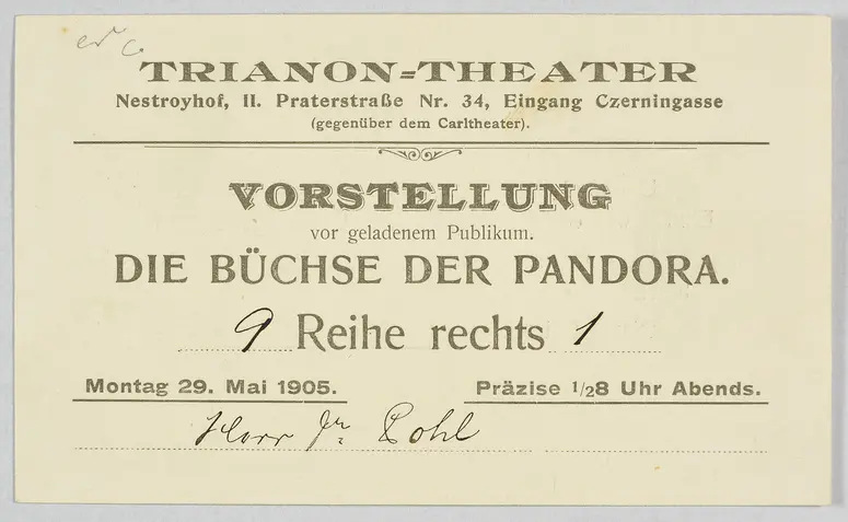 Die Büchse der Pandora