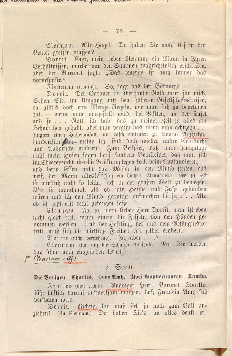 Klein Dorrit. Lustspiel in drei Akten