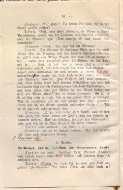 Klein Dorrit. Lustspiel in drei Akten