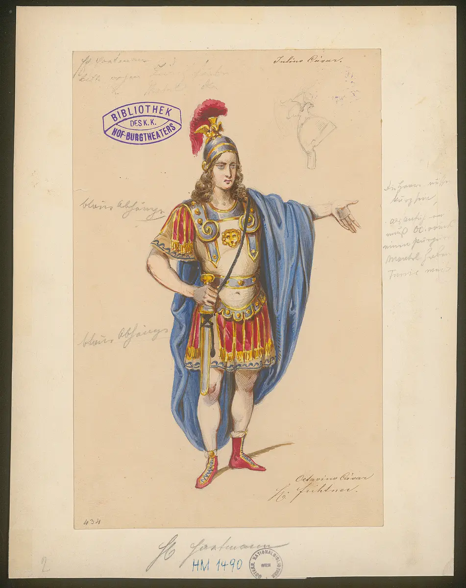 Julius Cäsar, Originaltitel: The Tragedy of Julius Caesar, Titel der Serie: Figurinen des k.k. Hof-Burgtheaters