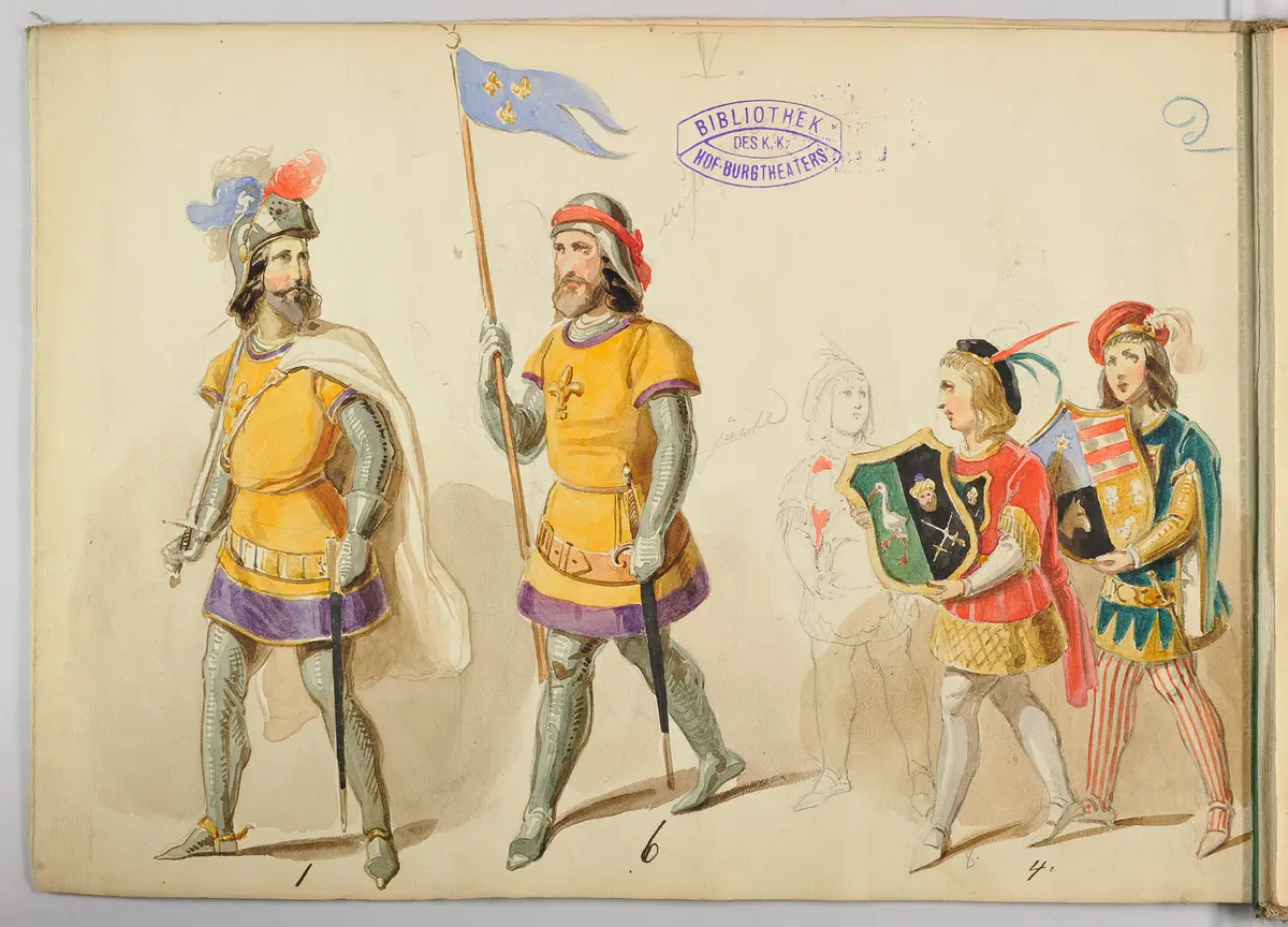 Die Jungfrau von Orleans, Titel der Serie: Figurinen des k.k. Hof-Burgtheaters