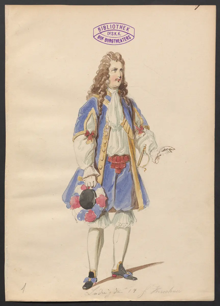 Die Bastille, Titel der Serie: Figurinen des k.k. Hof-Burgtheaters