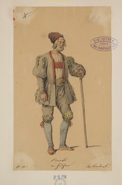Wilhelm Tell, Titel der Serie: Figurinen des k.k. Hof-Burgtheaters