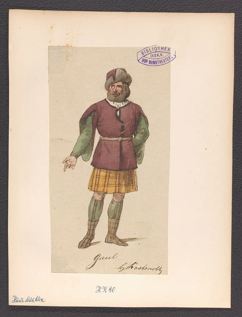 Das Haus Mac Alva, Titel der Serie: Figurinen des k.k. Hof-Burgtheaters