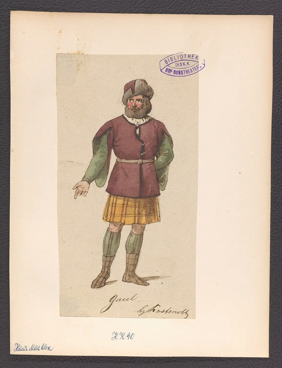 Das Haus Mac Alva, Titel der Serie: Figurinen des k.k. Hof-Burgtheaters