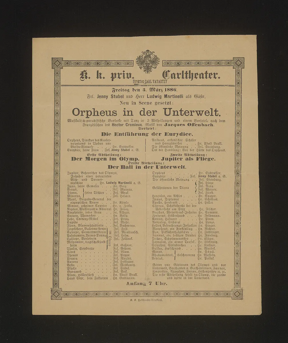 Orpheus in der Unterwelt