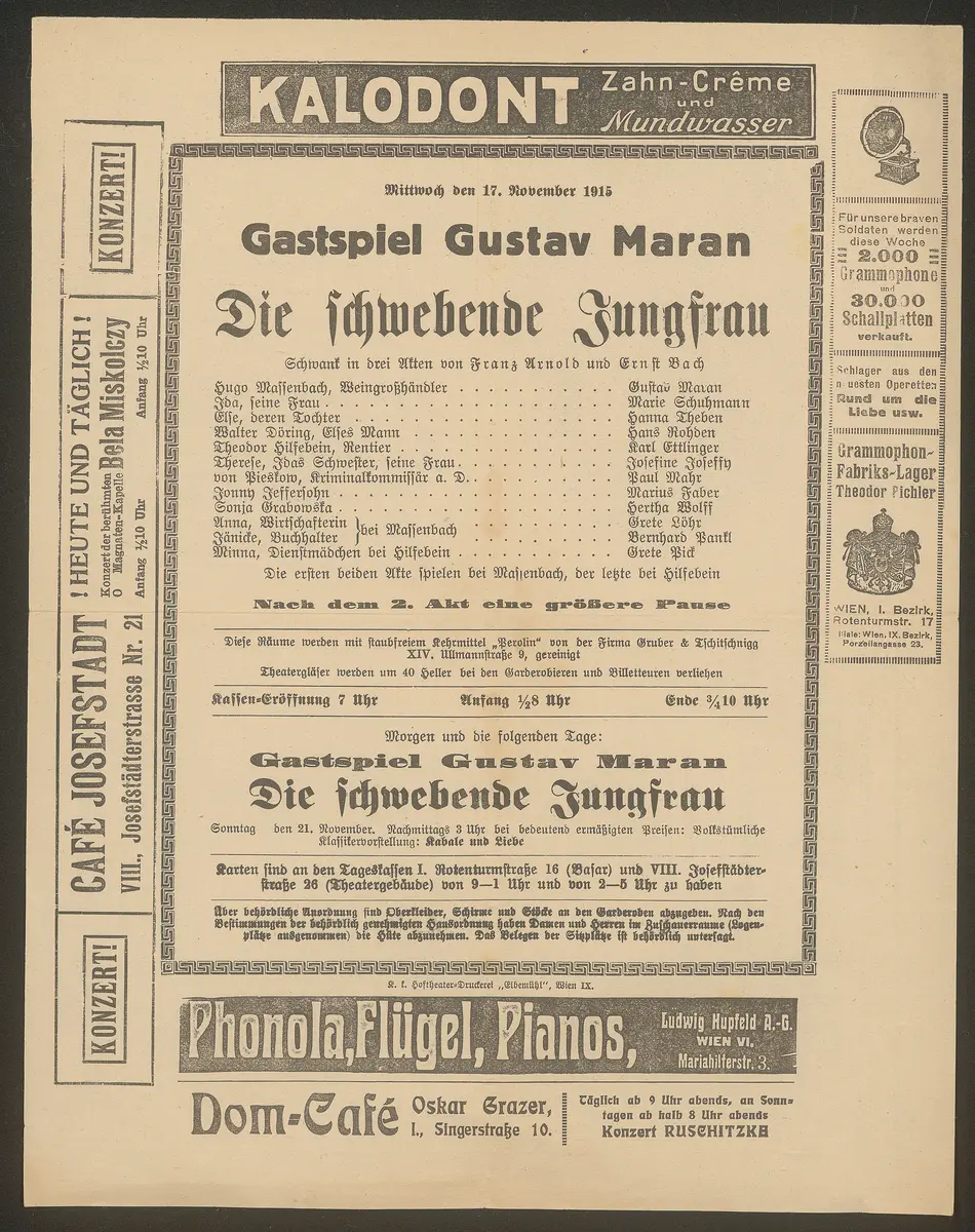 Die schwebende Jungfrau