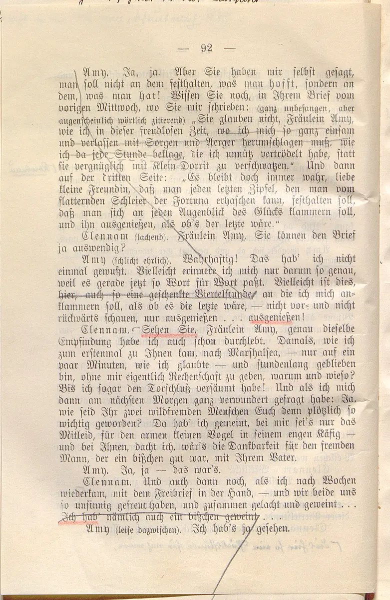 Klein Dorrit. Lustspiel in drei Akten