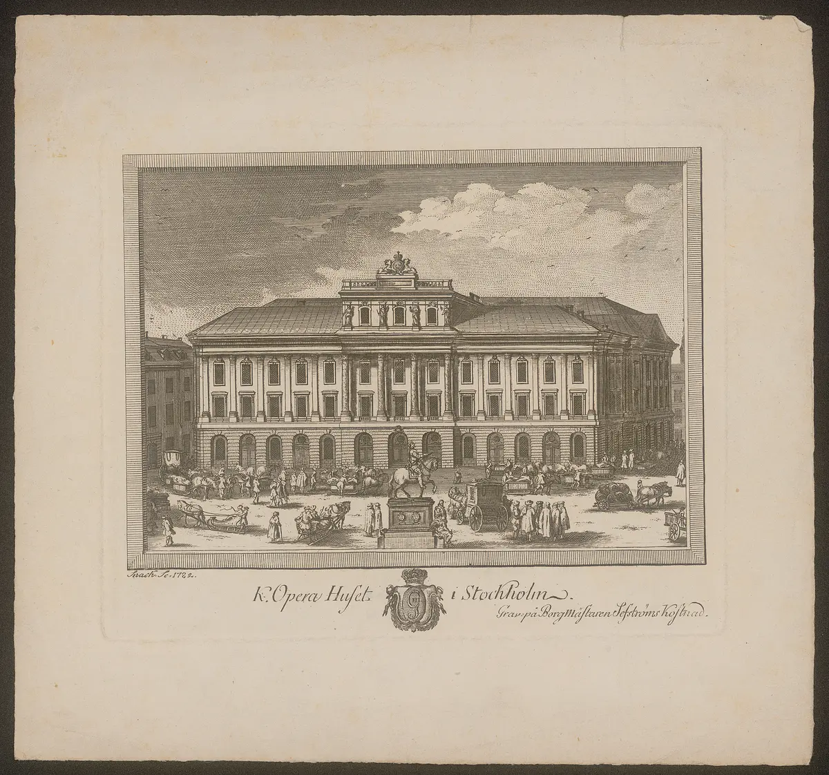 Stockholm, Oper (1. Haus), Titel in Vorlageform: K. Opera Huset i Stockholm, Alternativtitel: Stockholm, Königliches Opernhaus