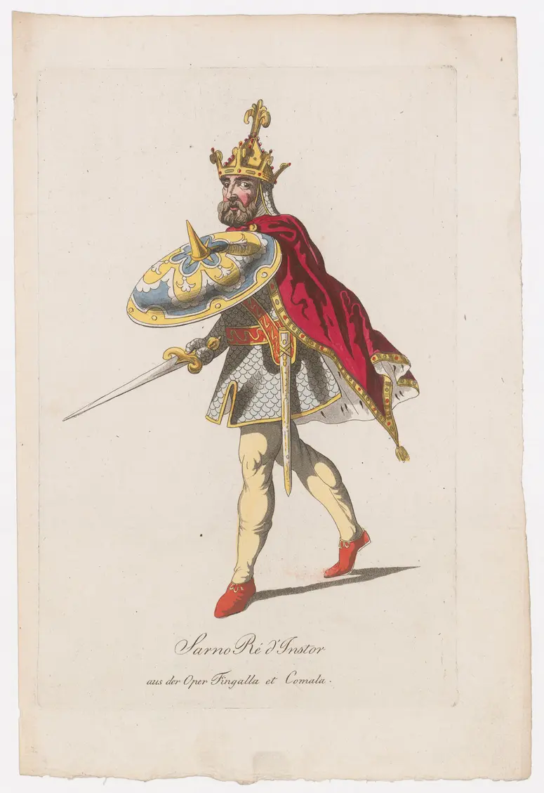 Fingallo e Comala, Titel in Vorlageform: Fingallo et Comala