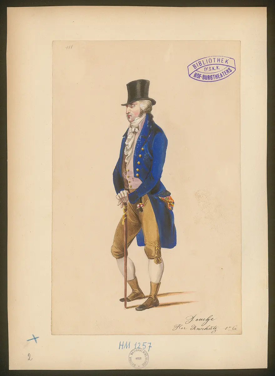 Michel Perrin, der Spion wider Willen, Titel der Serie: Figurinen des k.k. Hof-Burgtheaters