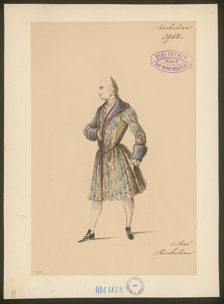 Der kleine Richelieu, Originaltitel: Les Premières Armes de Richelieu, Titel der Serie: Figurinen des k.k. Hof-Burgtheaters