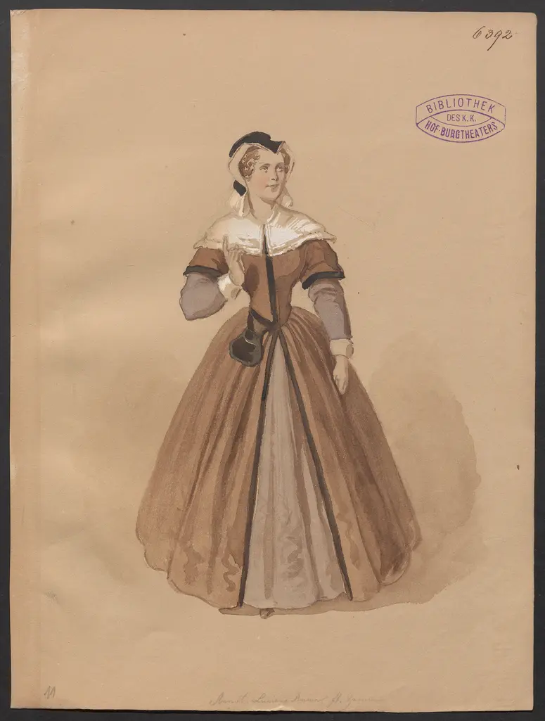 Der letzte Ravenswood, Titel der Serie: Figurinen des k.k. Hof-Burgtheaters