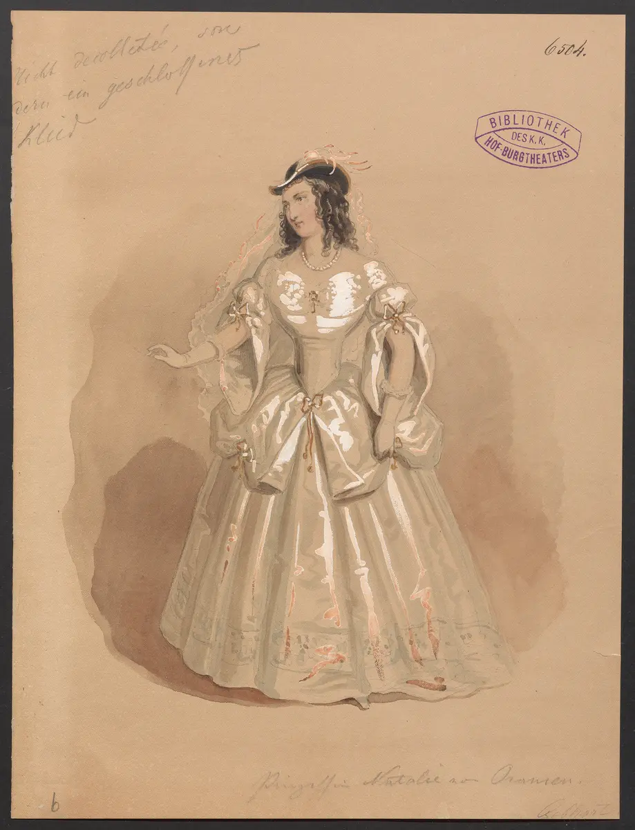 Prinz Friedrich von Homburg, oder Die Schlacht bei Fehrbellin, Titel der Serie: Figurinen des k.k. Hof-Burgtheaters