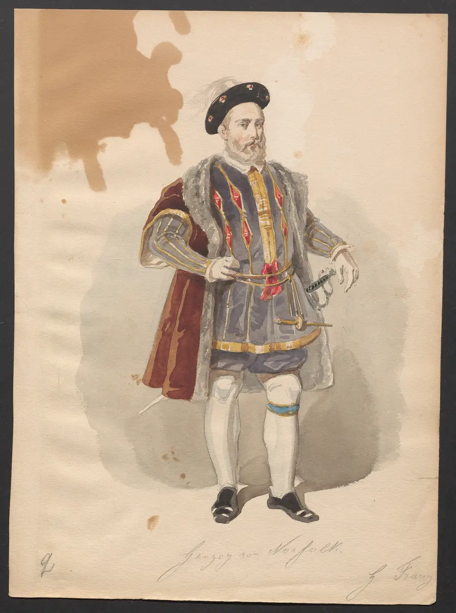 Katharina Howard, Titel der Serie: Figurinen des k.k. Hof-Burgtheaters