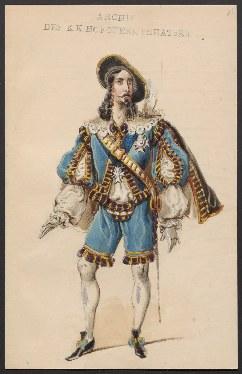 Maria von Rohan, Originaltitel: Maria di Rohan, Titel der Serie: Figurinen des k.k. Hofoperntheaters