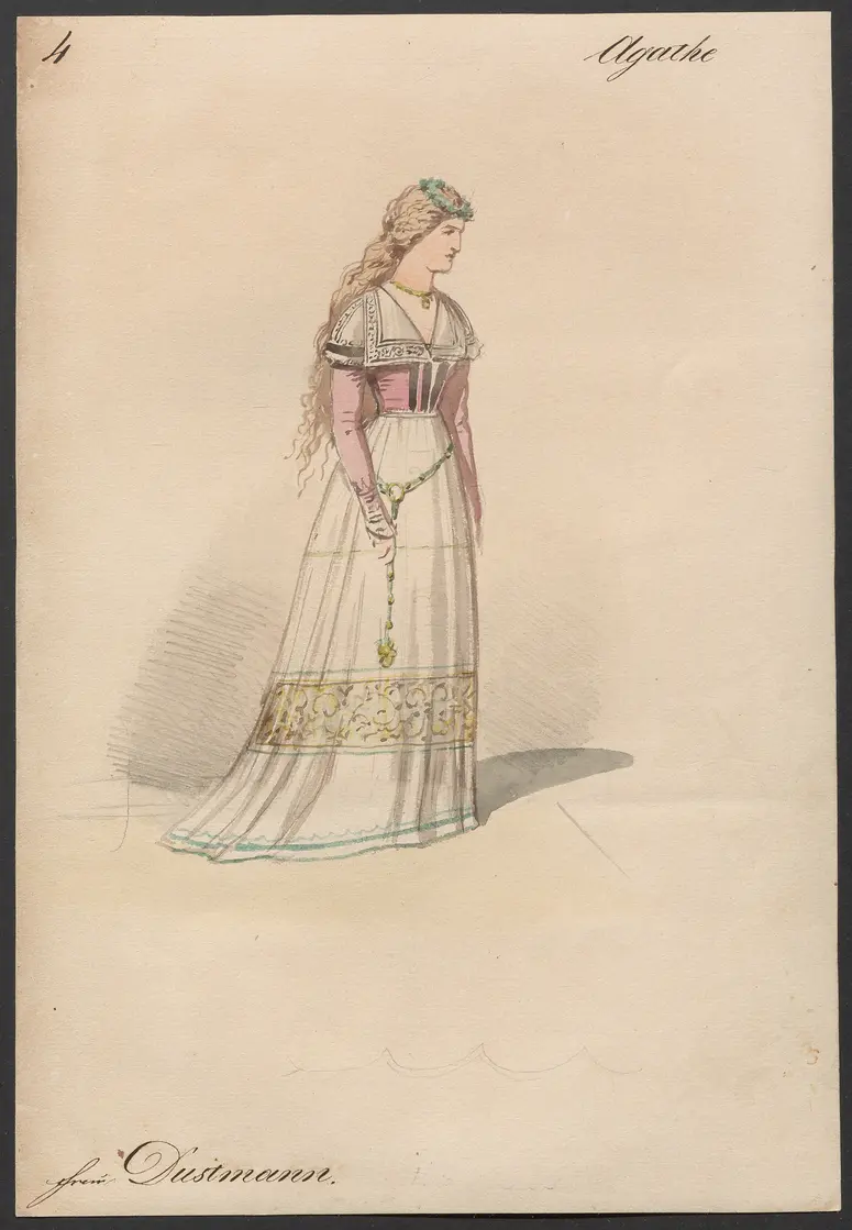 Der Freischütz, Titel der Serie: Figurinen des k.k. Hofoperntheaters