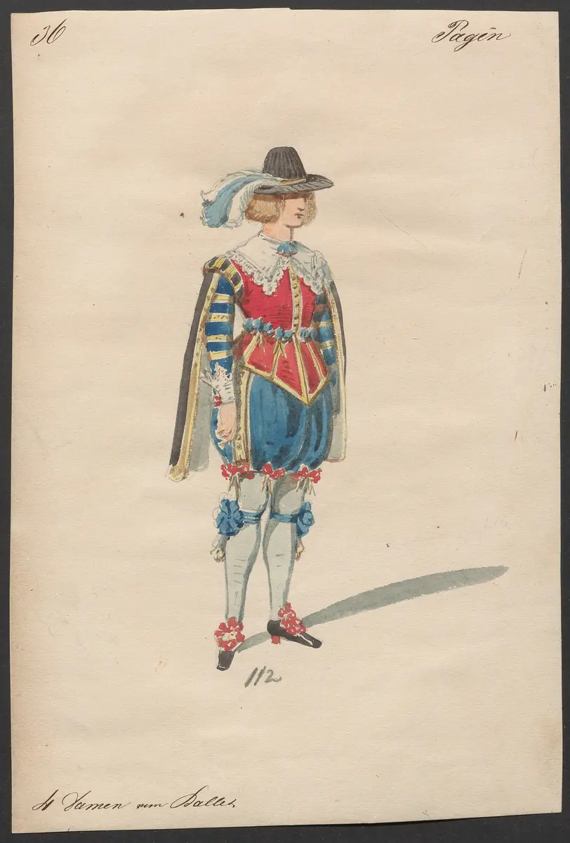 Der Freischütz, Titel der Serie: Figurinen des k.k. Hofoperntheaters