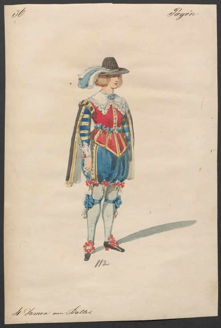 Der Freischütz, Titel der Serie: Figurinen des k.k. Hofoperntheaters