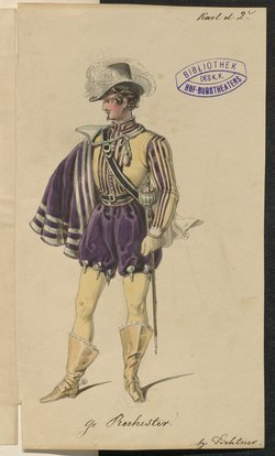 Karl der Zweite, oder Das Labyrinth von Woodstock, Titel der Serie: Figurinen des k.k. Hof-Burgtheaters