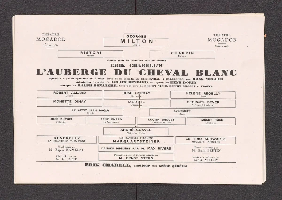 L'Auberge du Cheval Blanc, Originaltitel: Im weißen Rössl