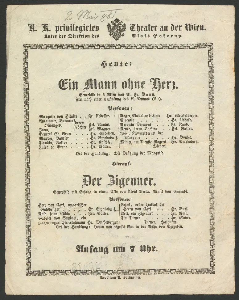 Ein Mann ohne Herz, Der Zigeuner