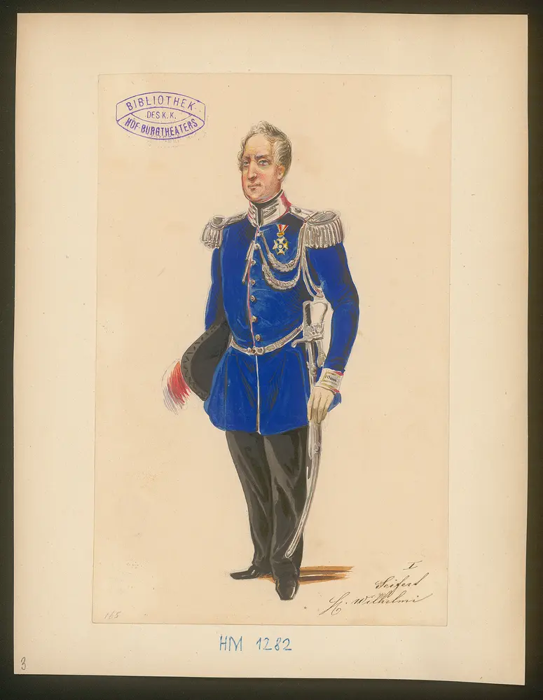 Peter im Frack, Titel der Serie: Figurinen des k.k. Hof-Burgtheaters