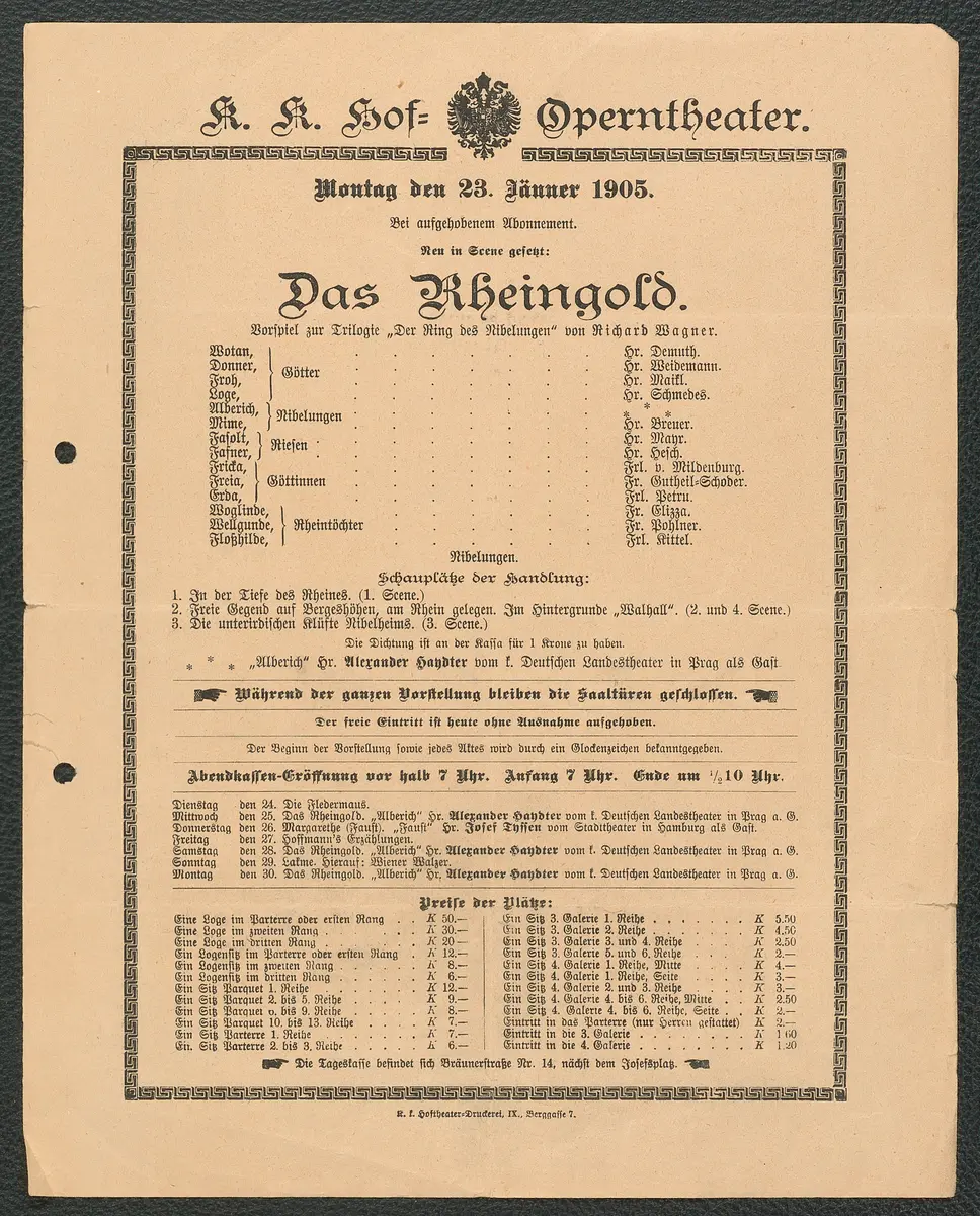 Das Rheingold, Weiterer Titel: Der Ring des Nibelungen