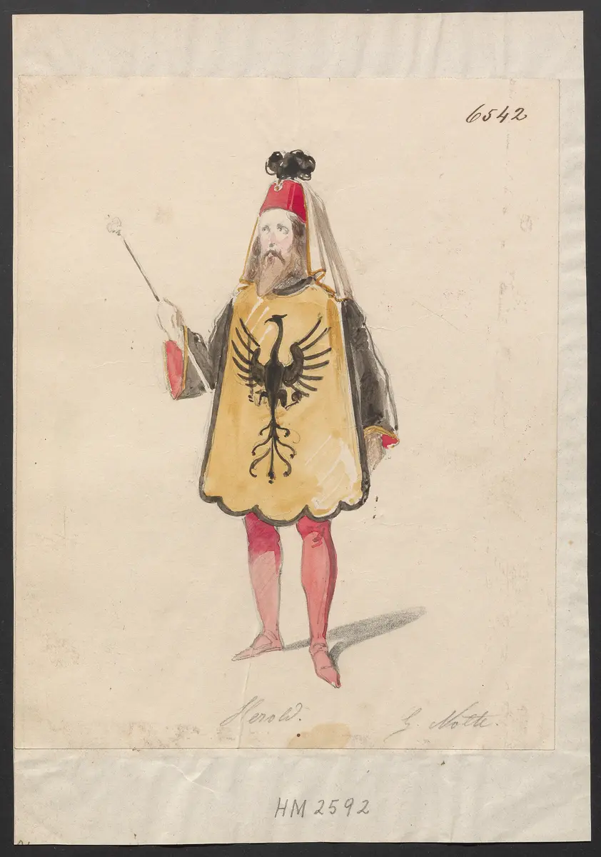 Heinrich von der Aue, Titel der Serie: Figurinen des k.k. Hof-Burgtheaters