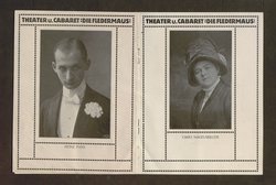 Kabarett Fledermaus, Titel in Vorlageform: Fledermaus Theater und Cabaret, Verweis auf Stücktitel: Rampsenit, Verweis auf Stücktitel: La main
