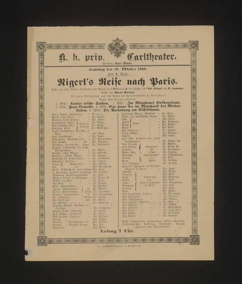 Nigerl's Reise nach Paris